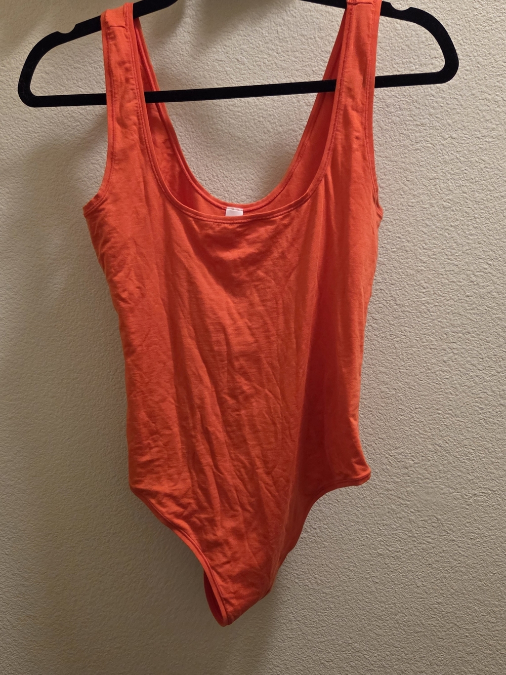 Parade Orange One-Piece Tank Bodysuit sz L